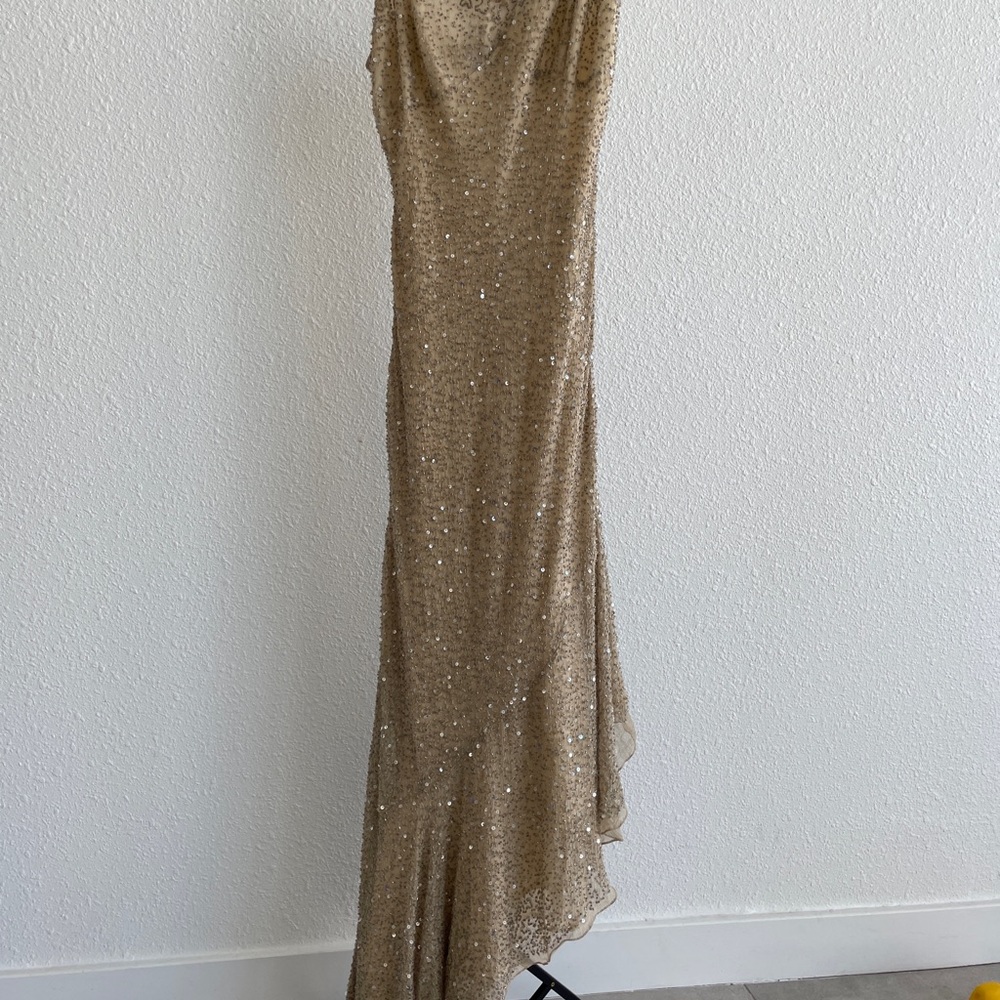 Vintage Gold Embellished Dress - Picture 4 of 6